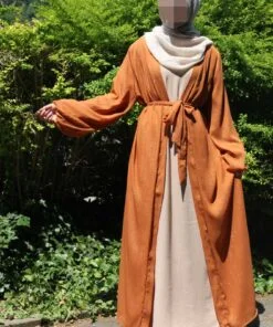 1840-1a - Kimono Glitzer Orange L/XL