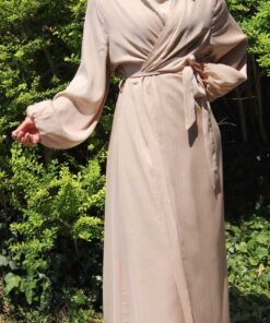 1840-4a - Kimono Glitzer Beige L/XL