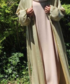 1840-5a - Kimono Glitzer Grün L/XL