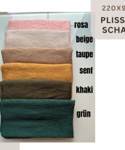 210V-5 - Plissee Schal Senf