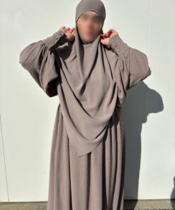 2139-5 - Khimar 2-lagig Jazz Taupe