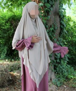 2142-4 - Khimar 3-lagig Taupe
