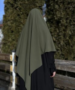 2144-5 - Khimar 1-lagig Medina Seide Khaki