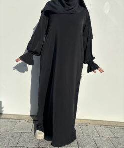 2333-1 - Abaya Aayana Schwarz Extra Lang