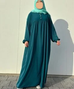 2351-1 - Abaya Ummi Petrolblau