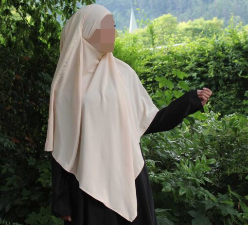 Khimar 2-lagig Medina Seide – Bild 2