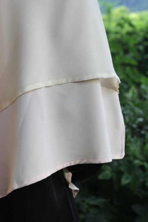 Khimar 2-lagig Medina Seide – Bild 4