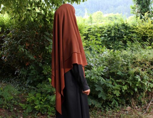 Khimar 2-lagig Medina Seide – Bild 9