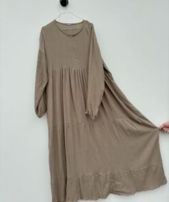6004-2 - Musselin Abaya Khaki