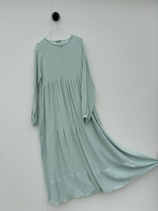 6004-4 - Musselin Abaya Mint